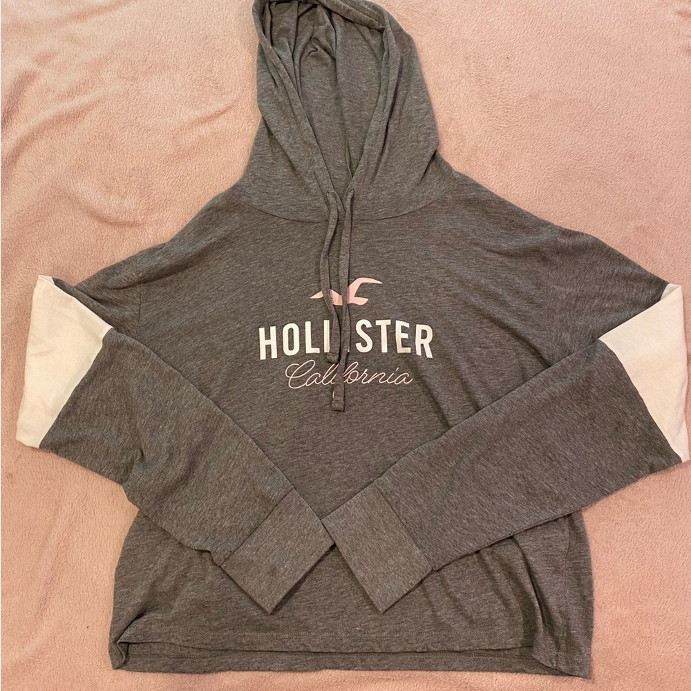 Hollister size small hoodie, slightly cropped. Comfy material.
